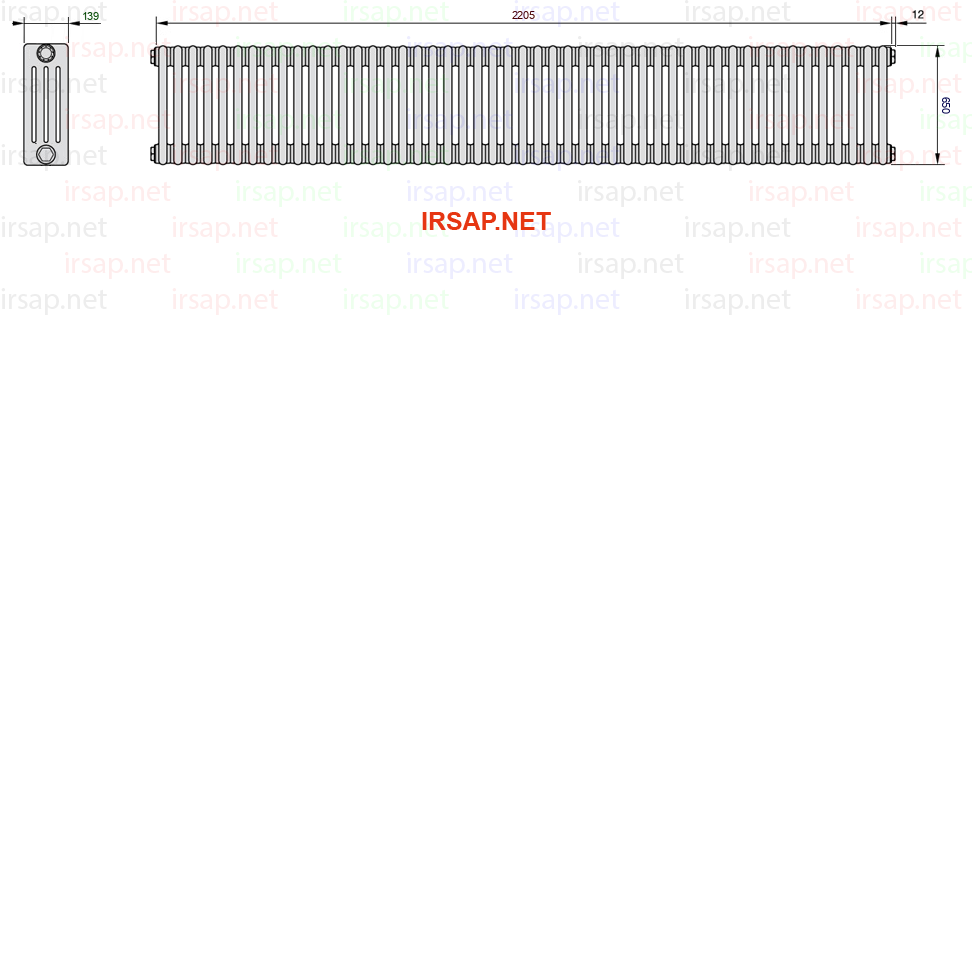 Радиатор IRSAP Tesi 40650/49 T23 CL 01